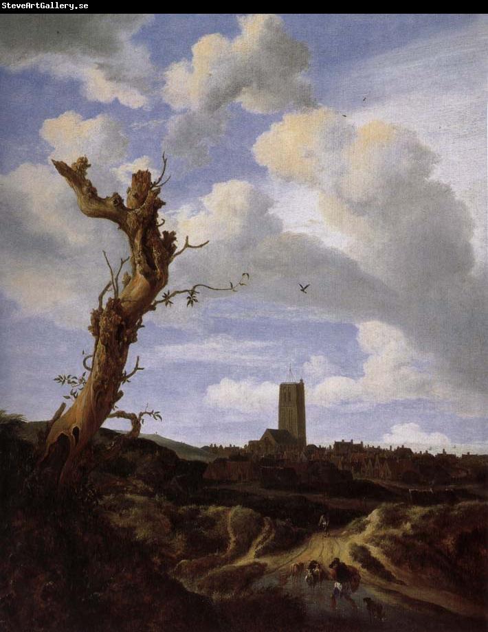 Jacob van Ruisdael View of Egmond aan Zee with a Blasted Elm